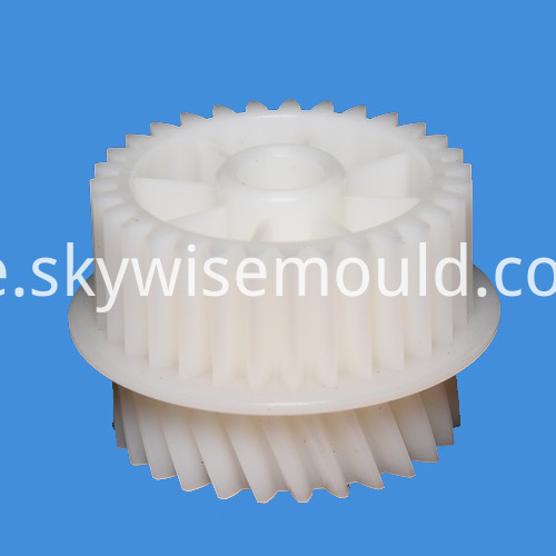 Kunststoff-Doppel-Zahnradspritzguss Plastic Double Gear Injection Molding